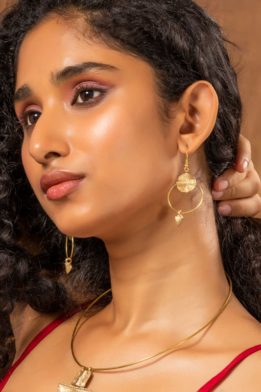 Miharu Neelima Dhokra Earrings