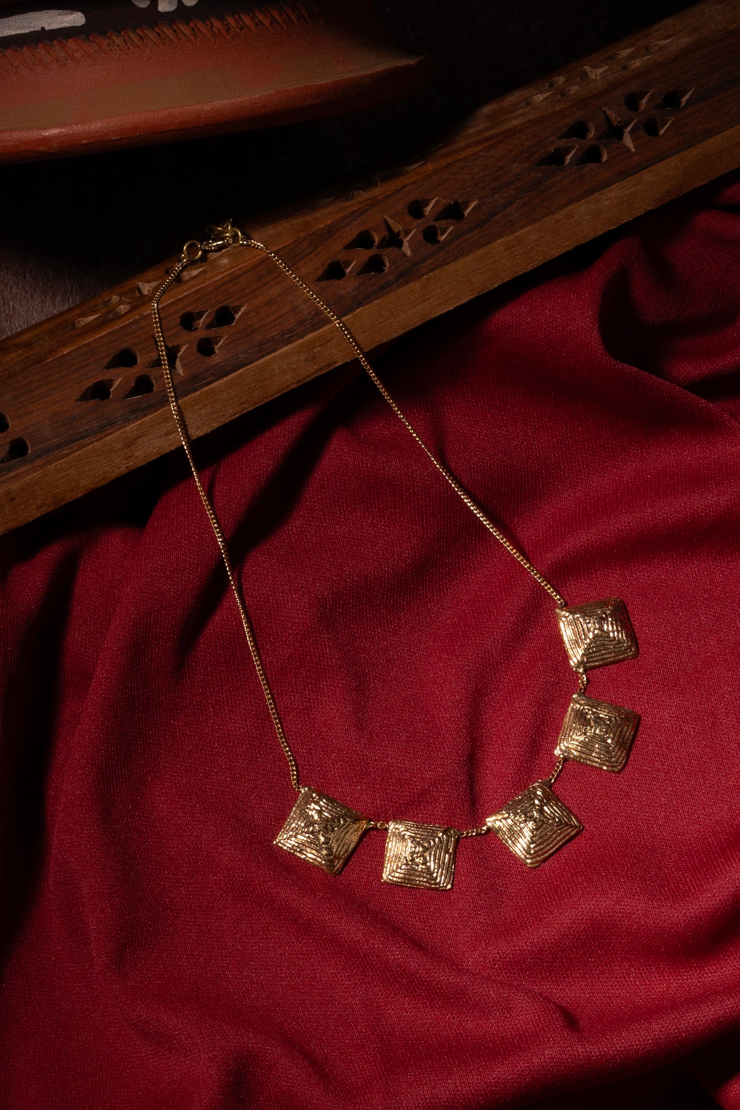 Miharu Vritti Dhokra Necklace