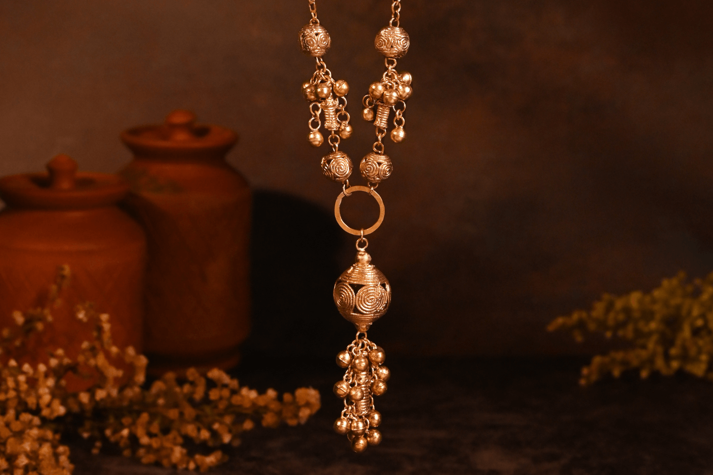 Tribal Dokra Craft Brass Rakhi by Miharu 56