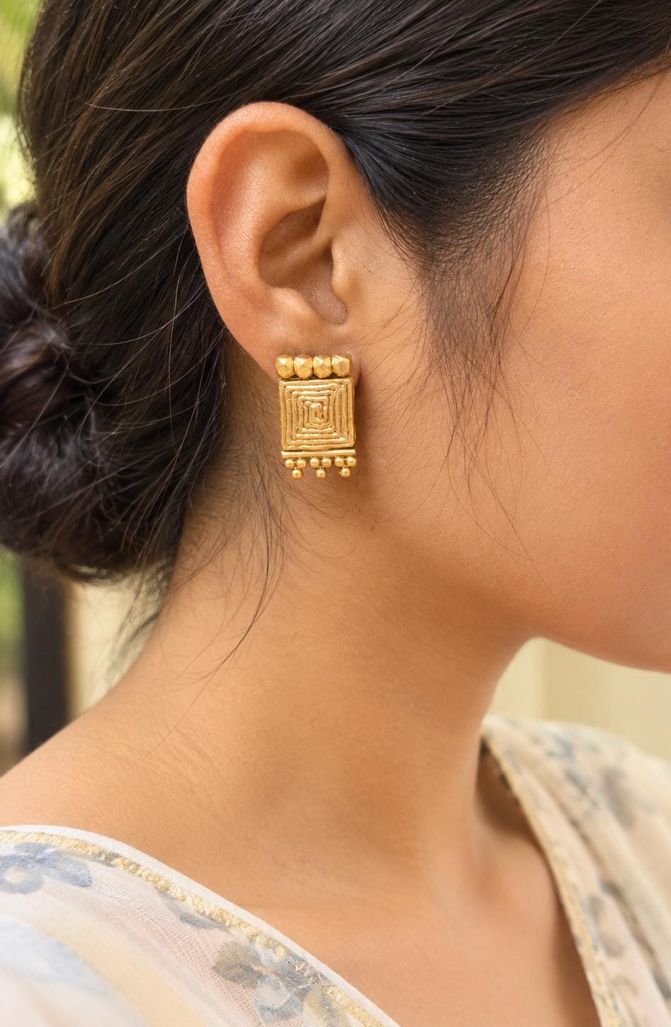 Miharu Tarang Dokra Earrings DEr186