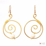 Spiral light earrings EB13