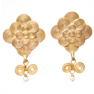 Handmade Dhokra Brass Earrings DEr59
