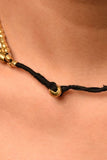 Miharu White Gold Tone Dokra Layered Necklace