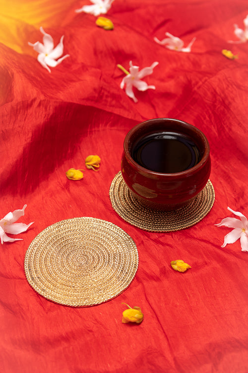 Miharu  knotted coasters