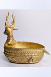 Dhokra Deer Side Table Tray DSt004
