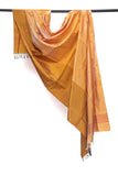 Yellow Pure Silk Hand woven Dupatta MIH025