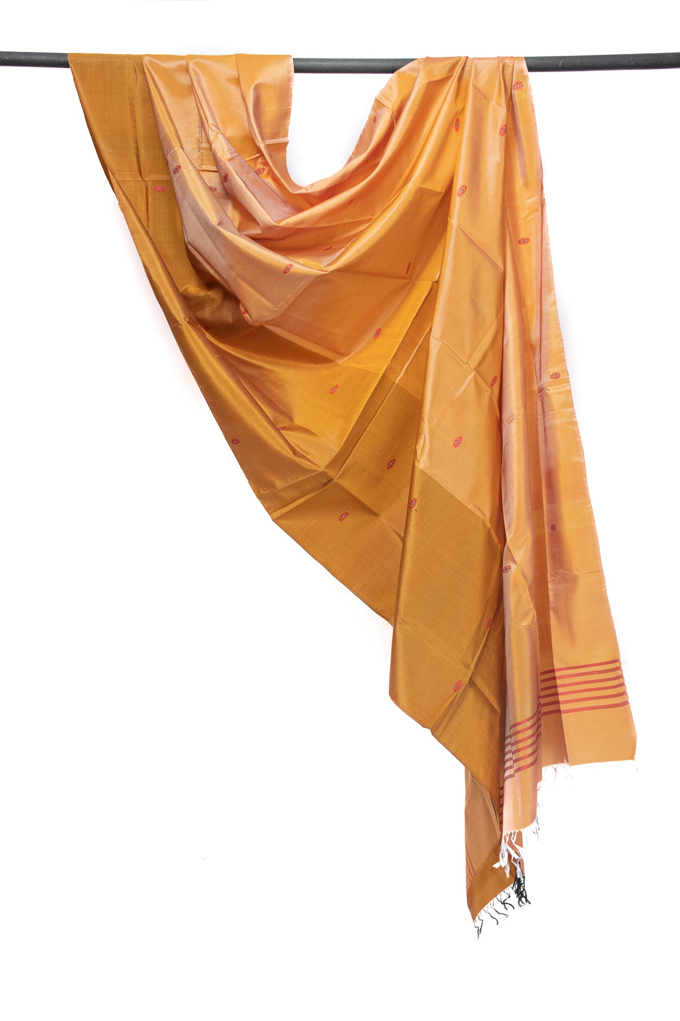 Yellow Pure Silk Hand woven Dupatta MIH025