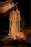 Hasta Intricate Rectangle Jali Earrings