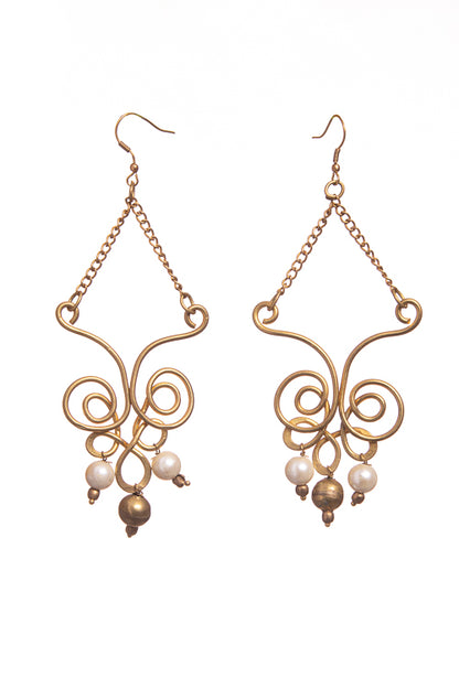 Pearl with Dangle & Drop Earrings EB19