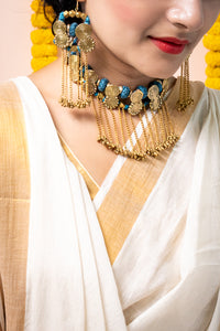 Brass Thread Collar Necklace D87