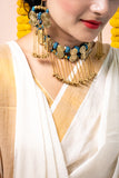Brass Thread Collar Necklace D87