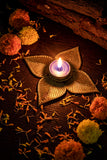 Dhokra Leafy Candle Stand