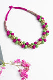 Brass Thread Choker Necklace D61j