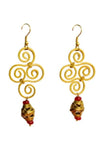 Miharu Dangler Double S Dokra Earrings DEr93