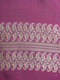 Pink Pure Silk Hand woven Dupatta MIH035
