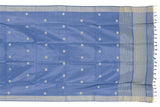 Pure Silk Hand woven Dupatta in Baby Blue  (MIH052)
