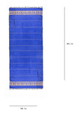 Royal Blue Pure Silk Hand woven Dupatta (MIH091)