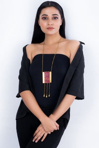 Multicolored Gold Tone Necklace