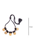 Black Gold Tone Choker Necklace CD1928a