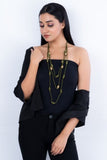 Green Gold Tone Necklace