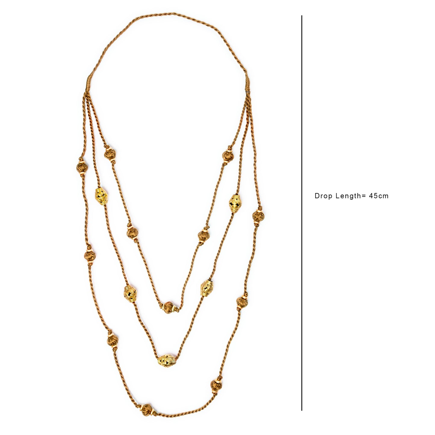 Brown Gold Tone Necklace