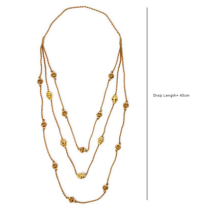 Brown Gold Tone Necklace