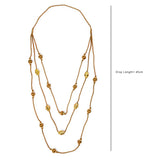 Brown Gold Tone Necklace