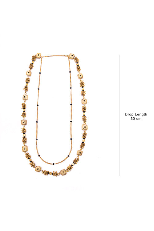 square dokra necklace
