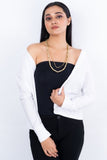 Miharu Long Pipe Beaded Layered Dokra Necklace