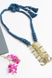 Brass Thread Matinee Necklace D11b