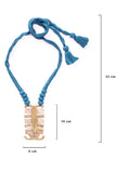 Brass Thread Matinee Necklace D11b