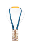 Brass Thread Matinee Necklace D11b