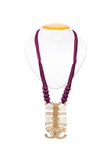 Brass Thread Matinee Necklace D11c
