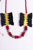 Brass Thread Matinee Necklace D35a