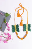 Brass Thread Matinee Necklace D35d