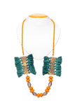 Brass Thread Matinee Necklace D35d