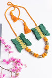 Brass Thread Matinee Necklace D35d