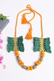 Brass Thread Matinee Necklace D35d