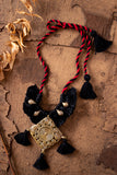 Brass Thread Matinee Necklace D43b