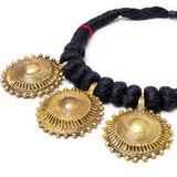Brass Thread Choker Necklace D53a