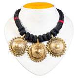 Brass Thread Choker Necklace D53a