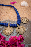 Brass Thread Choker Necklace D53g