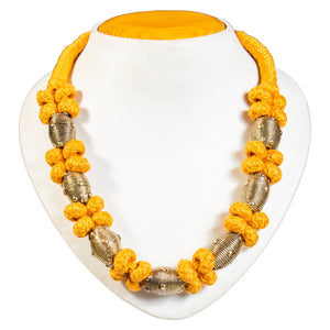 Brass Thread Choker Necklace D61a
