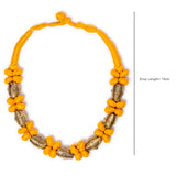 Brass Thread Choker Necklace D61a