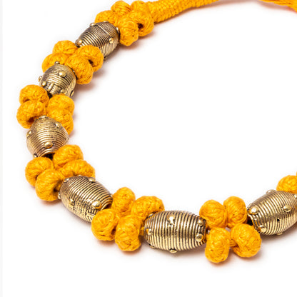 Brass Thread Choker Necklace D61a