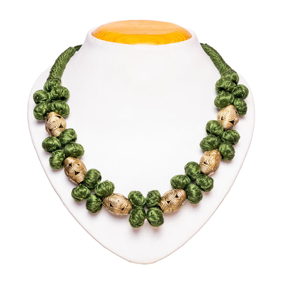 Brass Thread Choker Necklace D61d