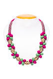 Brass Thread Choker Necklace D61j