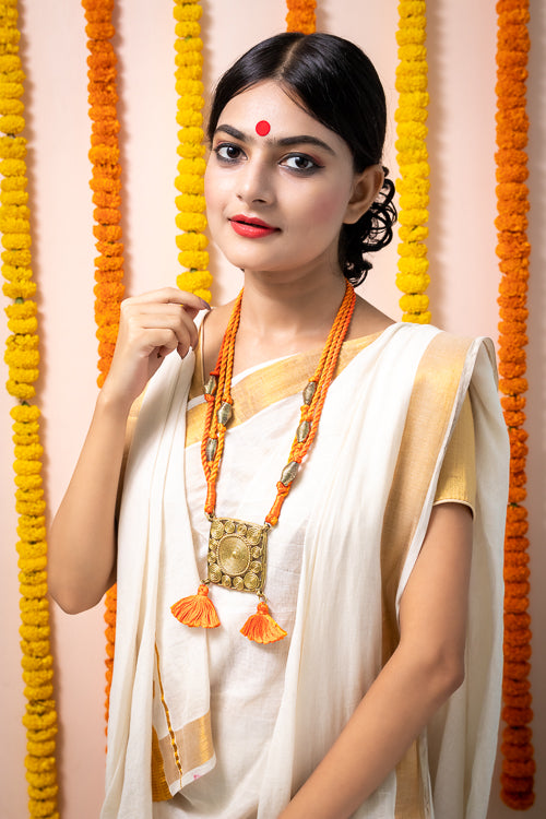 Brass Thread Princess Necklace D79b