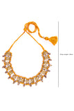 Brass Thread Choker Necklace D83b