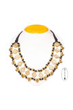Brass Thread Choker Necklace D85b
